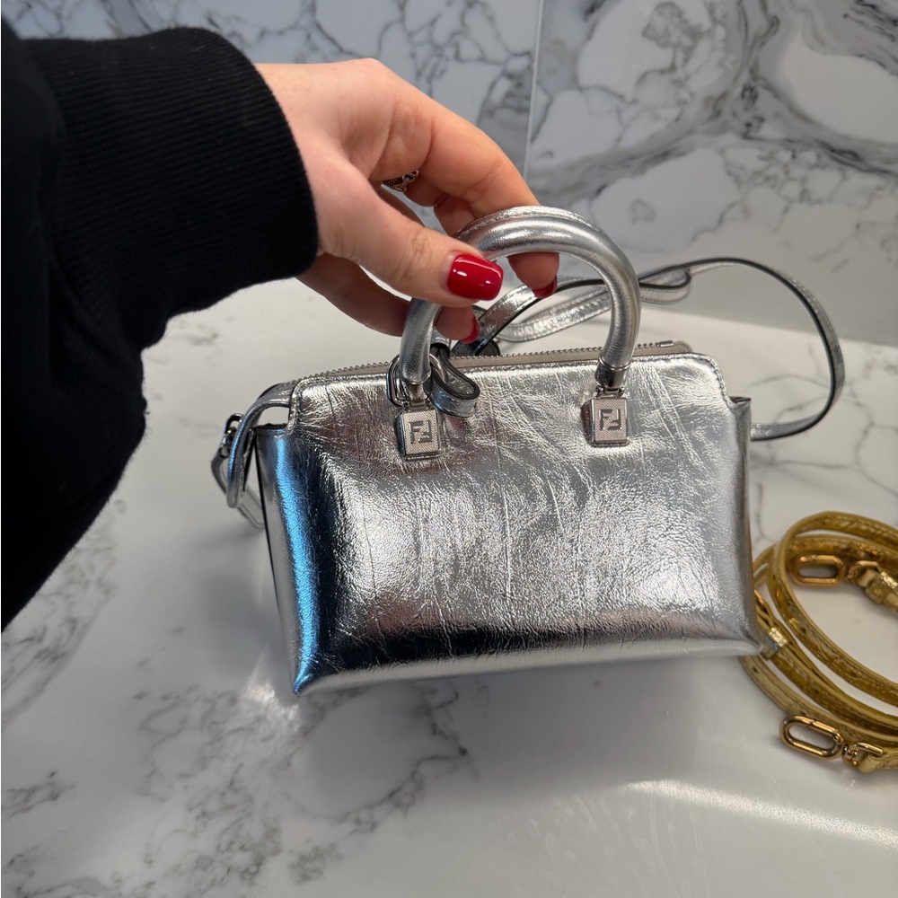 Fendi Metallic Silver Mini Bag - Picture 5 of 7